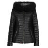 Piumino  Oakwood  MANDY (raccoon fur)  Nero -   Piumini Donna