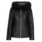 Piumino Oakwood MANDY (raccoon fur) Nero Piumini Donna - 1