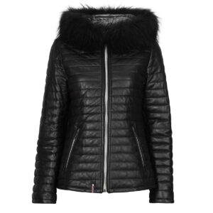 Piumino  Oakwood  MANDY (raccoon fur)  Nero -   Piumini Donna