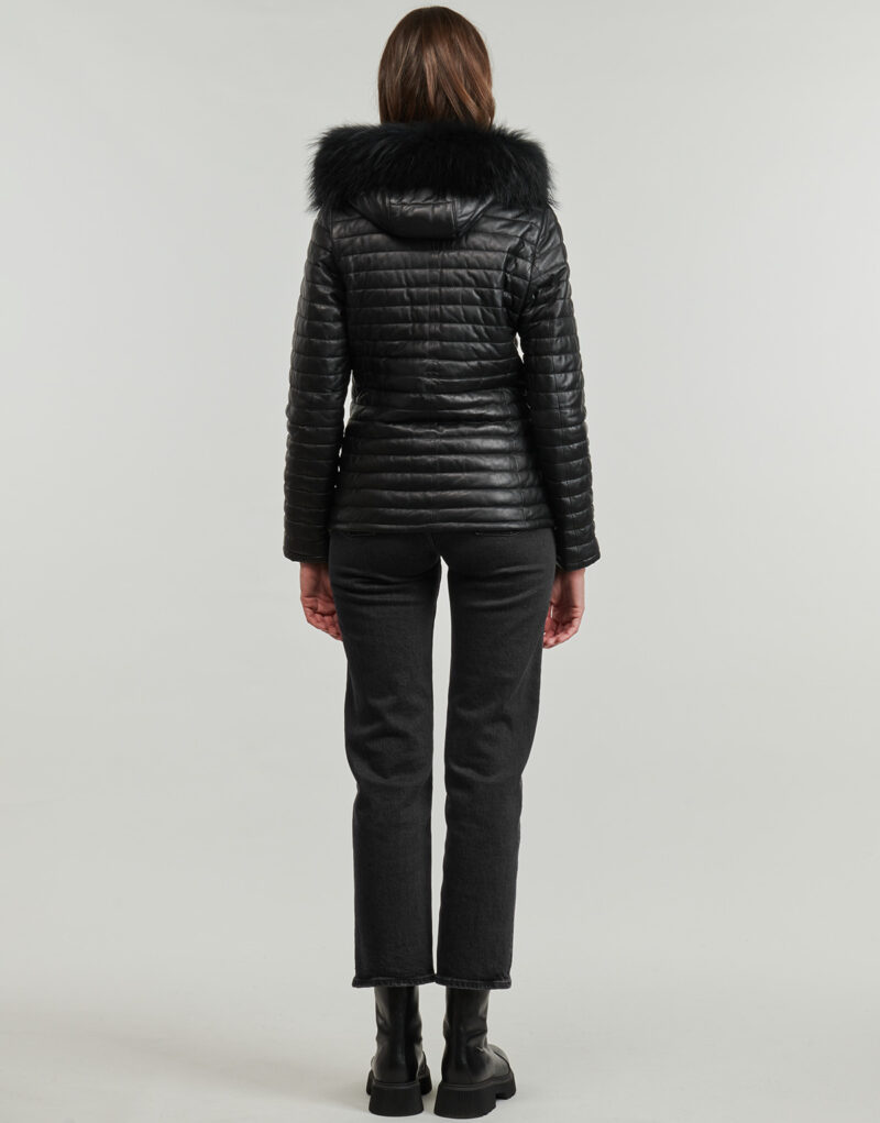 Piumino Oakwood MANDY (raccoon fur) Nero Piumini Donna - 4
