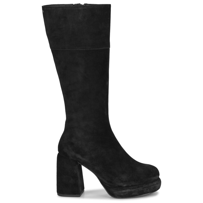 Bronx GINNY-Y Schwarze Stiefeletten mit Absatz f&uuml;r Damen - Gr&ouml;&szlig;e 2