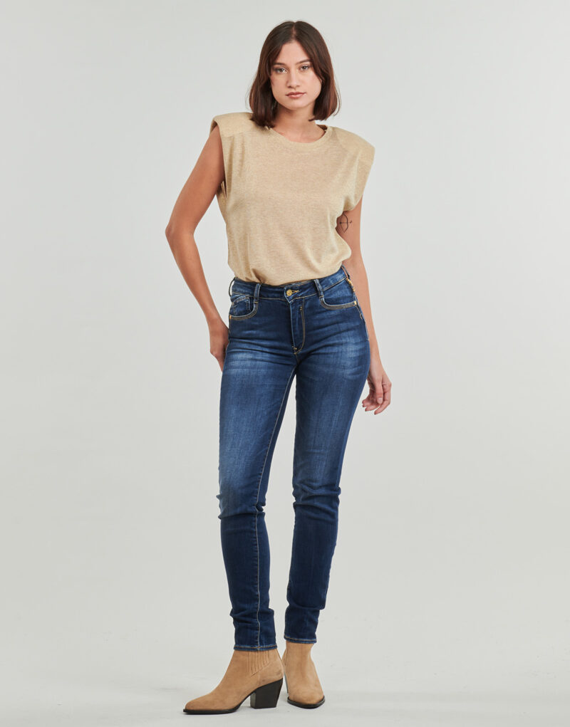 Slim-Jeans Le Temps des Cerises PULPHIGH Blu Jeans Slim Donna - 2