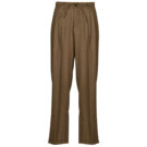 Suit trousers Only ONLHELENA LIFE MEL HW STRI WIDE PANT TLR Brown Women's Suit Trousers - 1