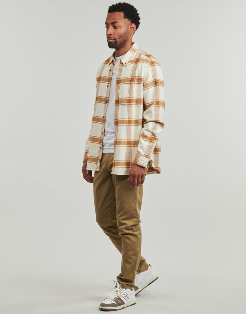 Pantalone Chino Selected SLHSLIM-NEW MILES 175 FLEX CHINO Beige Pantaloni Chino Uomo - 3