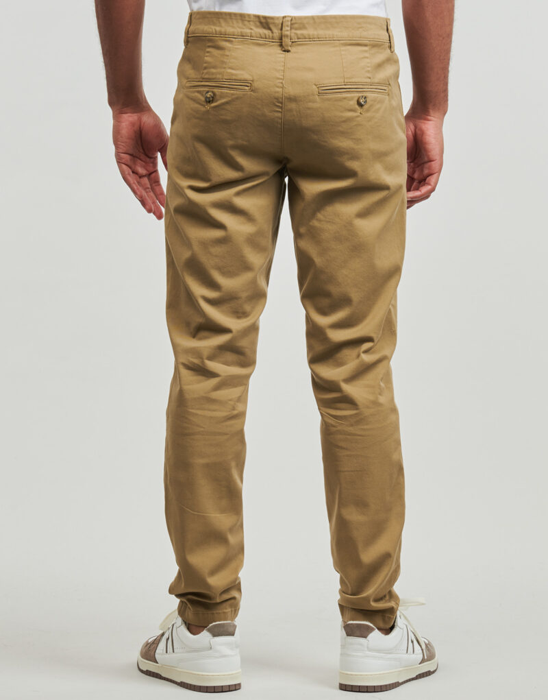 Pantalone Chino Selected SLHSLIM-NEW MILES 175 FLEX CHINO Beige Pantaloni Chino Uomo - 4