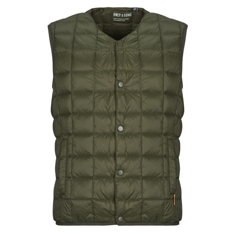 Piumino Only & Sons ONSGAVIN Kaki Piumini Uomo - 1