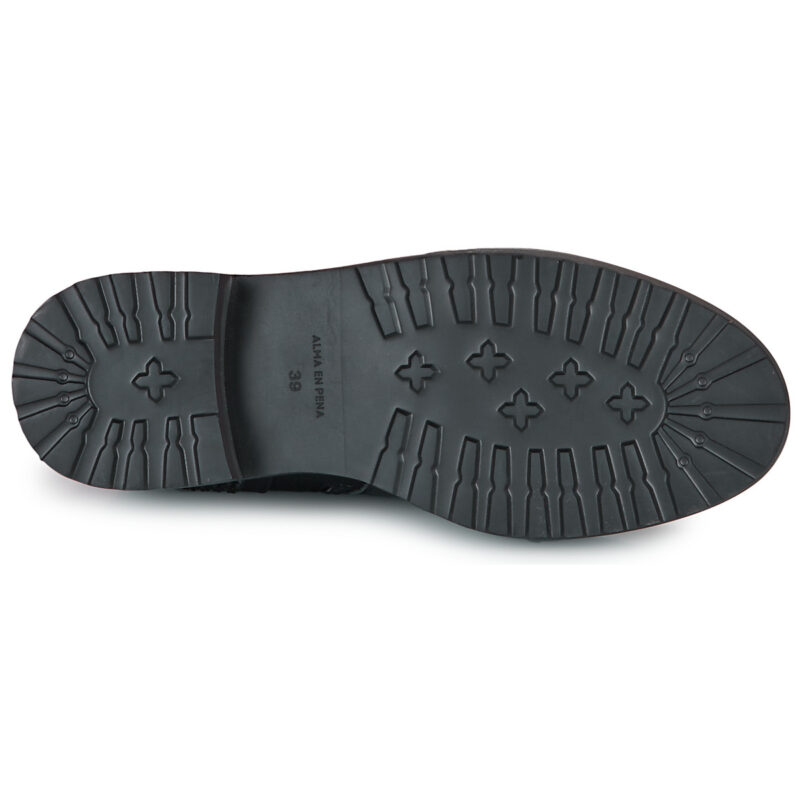ALMA EN PENA I240856 Schwarze Overknee-Stiefel f&uuml;r Damen - Gr&ouml;&szlig;e 7