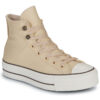 Converse CHUCK TAYOR ALL STAR LIFT PLATFORM WEATHERIZED LEATHER Beige Sneakers alte Donna