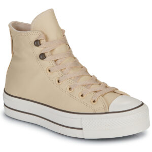 Converse  CHUCK TAYOR ALL STAR LIFT PLATFORM WEATHERIZED LEATHER  Beige -  Sneakers alte Donna