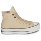 Converse CHUCK TAYOR ALL STAR LIFT PLATFORM WEATHERIZED LEATHER Beige Sneakers alte Donna - 2