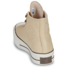 Converse CHUCK TAYOR ALL STAR LIFT PLATFORM WEATHERIZED LEATHER Beige Sneakers alte Donna - 5