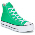 Converse CHUCK TAYLOR ALL STAR LIFT PLATFORM Verde Sneakers alte Donna - 1