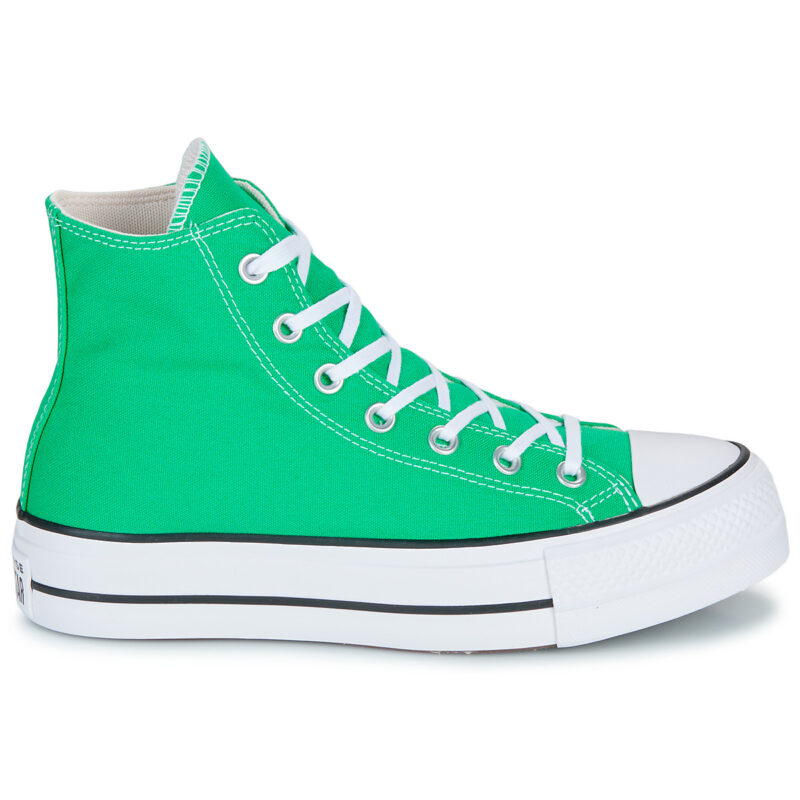 Converse CHUCK TAYLOR ALL STAR LIFT PLATFORM Verde Sneakers alte Donna - 2