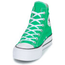 Converse CHUCK TAYLOR ALL STAR LIFT PLATFORM Verde Sneakers alte Donna - 3