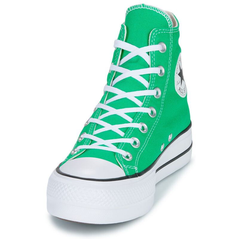 Converse CHUCK TAYLOR ALL STAR LIFT PLATFORM Verde Sneakers alte Donna - 3