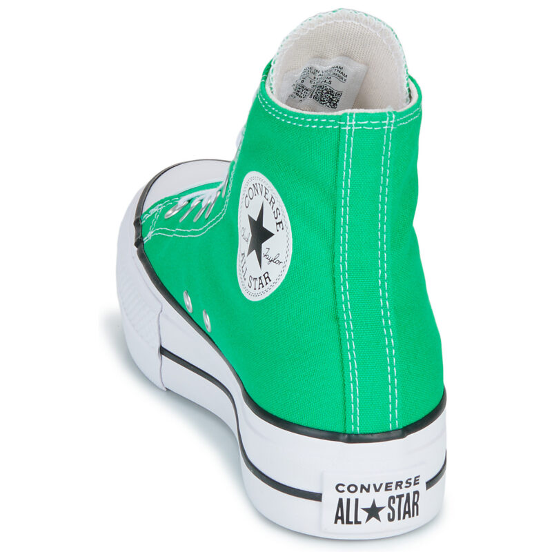 Converse CHUCK TAYLOR ALL STAR LIFT PLATFORM Verde Sneakers alte Donna - 5