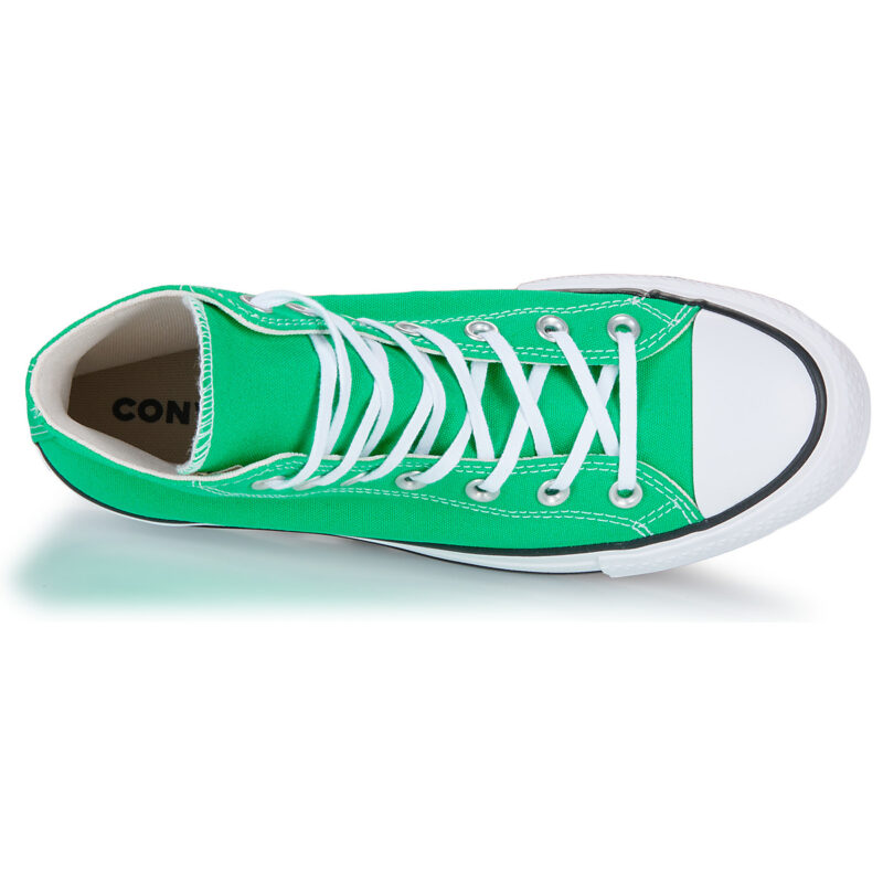 Converse CHUCK TAYLOR ALL STAR LIFT PLATFORM Verde Sneakers alte Donna - 6