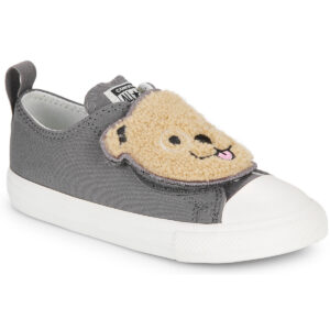 Converse CHUCK TAYLOR ALL STAR ONE STRAP SHERPA BEAR EASY-ON Grigio - Sneakers Bambino