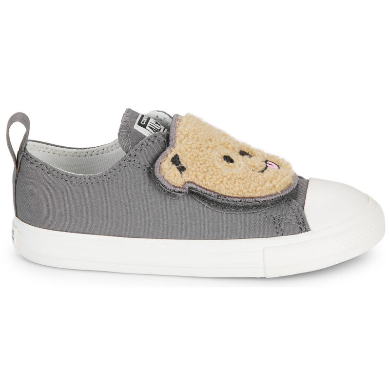 Converse CHUCK TAYLOR ALL STAR ONE STRAP SHERPA BEAR EASY-ON Grigio Sneakers Bambino - 2