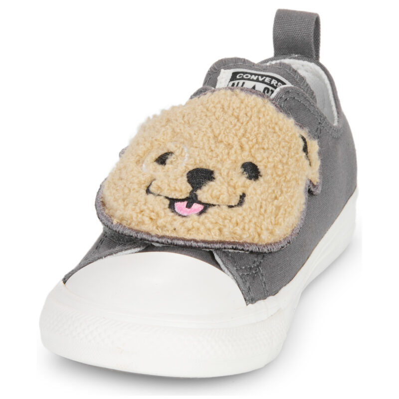 Converse CHUCK TAYLOR ALL STAR ONE STRAP SHERPA BEAR EASY-ON Grigio Sneakers Bambino - 3