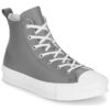 Converse CHUCK TAYLOR ALL STAR EVA LIFT LEATHER Grigio - Sneakers Bambino