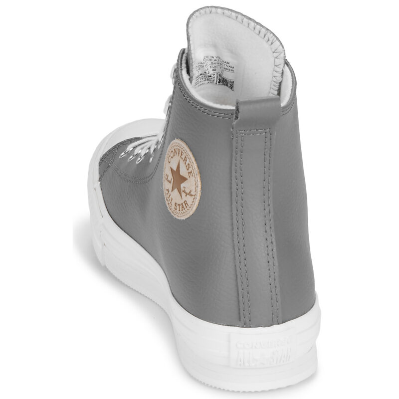 Converse CHUCK TAYLOR ALL STAR EVA LIFT LEDER Graue Sneaker Kinder - 5