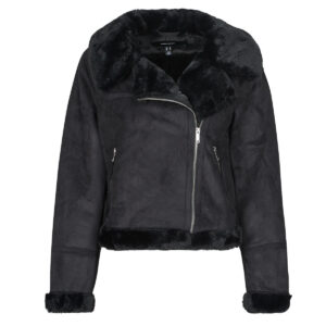 Giacca in pelle  Vero Moda  VMPEGGY  Nero -   Giacche in pelle Donna