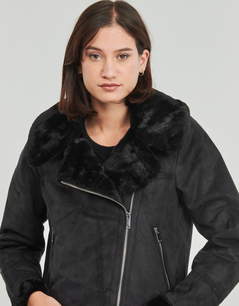 Giacca in pelle Vero Moda VMPEGGY Nero Giacche in pelle Donna - 5