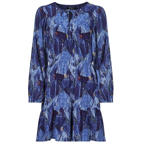 Abito lungo Desigual VEST LUCA Blu per donna, elegante e alla moda, ideale per occasioni speciali e eventi estivi. Design unico e dettagli sofisticati, perfetto per valorizzare il corpo femminile e garantire comfort; un must-have per il guardaroba di ogni donna.