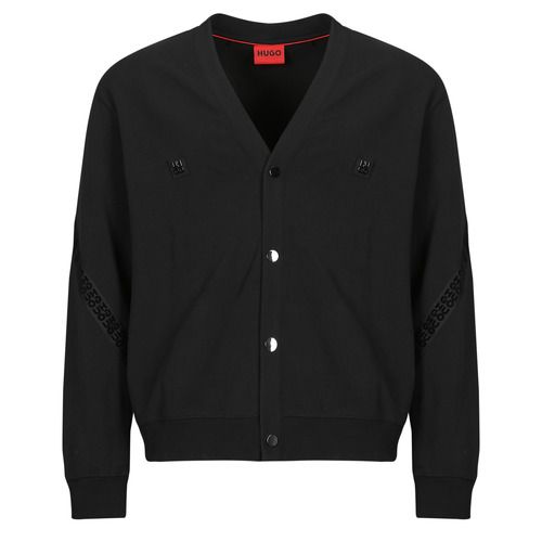 Gilet/ Cardigan Uomo HUGO Dequilos Nero elegante e versatile, realizzato in tessuto di alta qualità. Perfetto per look casual e formali, ideale per ogni stagione. Aggiungi un tocco di classe al tuo guardaroba con questo must-have in nero. 