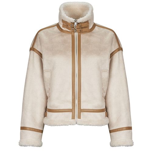 Giacchetto di donna ONLYLVA beige, elegante e versatile, ideale per ogni occasione. Scopri il comfort e lo stile dei giubbotti donna con questo modello di alta qualità. Perfetto per il tuo guardaroba autunnale e invernale.