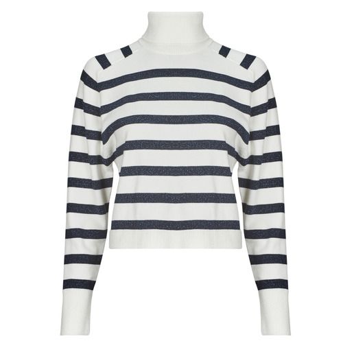 Maglione Donna Morgan MLAGON Marine, elegante pullover in tonalità blu scuro, realizzato in morbido tessuto per comfort e stile. Perfetto per il tuo guardaroba autunnale, ideale per abbinamenti con jeans o gonne. Acquista ora e aggiungi un tocco chic al tuo look!