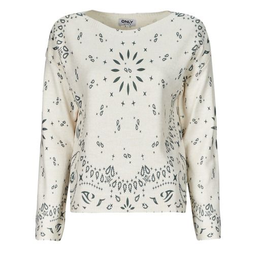 Maglione Donna Only ONLSANNE Bianco: un elegante maglione a maniche lunghe, perfetto per l'autunno e l'inverno, realizzato in morbido tessuto, ideale per outfit casual e trendy. Aggiungi un tocco di stile al tuo guardaroba con questo versatile maglione bianco, perfetto da abbinare a jeans o gonne. Perfetto per ogni occasione, da indossare sia in ufficio che nel tempo libero. Acquista ora il maglione Only ONLSANNE!