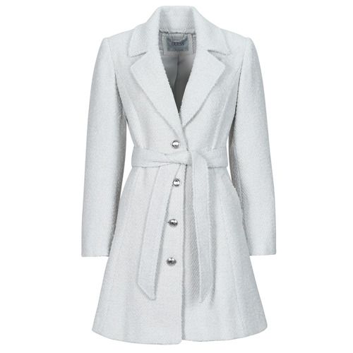 Mantella Guess LOISE COAT Grigio Cappotto Donna - Elegante cappotto in grigio, ideale per un look sofisticato e alla moda. Perfetto per le stagioni autunnali e invernali, questo cappotto unisce comfort e stile, rendendolo un must-have nel tuo guardaroba. Acquista ora il Guess LOISE COAT per aggiungere un tocco di classe ai tuoi outfit.
