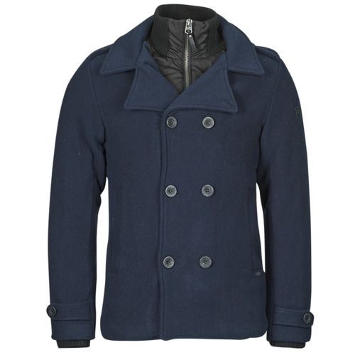 Cappotto Uomo Petrol Industries MEN JACKET WOOL Marine: elegante giacca in lana per uomo, ideale per l'inverno. Design raffinato in colore navy, perfetta per creare look casual e sofisticati. Acquista ora e proteggiti dal freddo con stile!