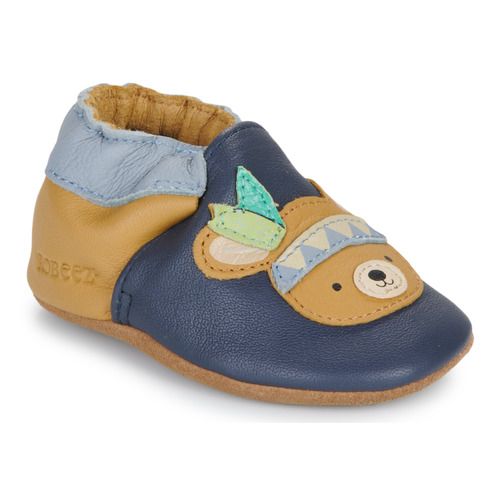 Pantofole Robeez per bambino ragazzo modello FOREST GAME in colore Marine, ideali per la casa, comode e traspiranti, perfette per garantire comfort e stile ai piedi dei più piccoli.