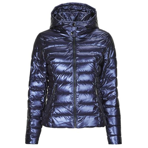 Piumino Donna Morgan GELOLA Blu elegante e caldo, ideale per l'inverno. Realizzato con materiali di alta qualità, offre comfort e stile. Perfetto per un look casual o per occasioni speciali. Scopri il piumino Morgan GELOLA per affrontare il freddo con classe.