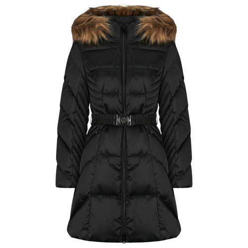 "Piumino Donna Guess NEW OLGA MEDIUM REAL DOWN Nero, elegante e caldo, realizzato in vera piuma per l'inverno. Perfetto per ogni occasione, combina stile e comfort. Acquista ora per un look alla moda!"