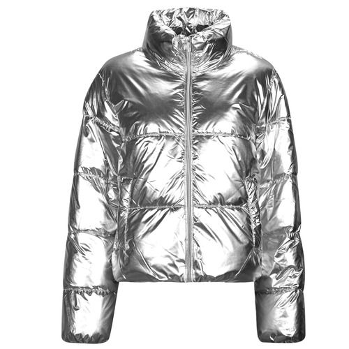 "Piumino Donna Only ONLPEARL Argento - Giacca elegante e versatile per l'inverno, realizzata in materiale leggero e caldo. Stile moderno con dettagli raffinati, ideale per un look alla moda e confortevole. Perfetto per outfit casual o serate speciali."