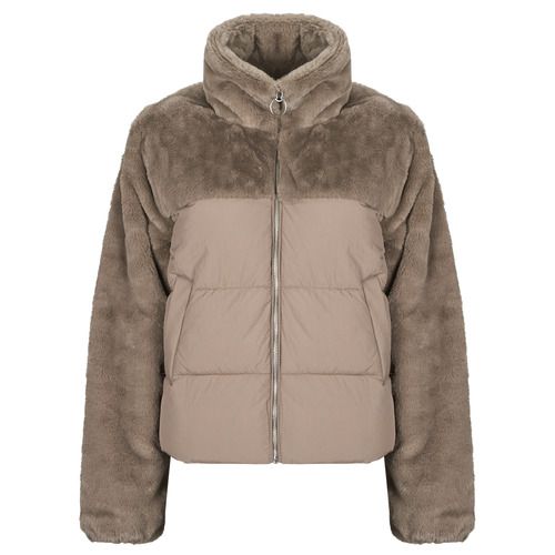 Piumino Donna Only ONLWANJA Beige, morbido e caldo, ideale per l'inverno. Design elegante e versatile, perfetto per ogni occasione. Acquista ora il tuo piumino Only ONLWANJA per un look alla moda e una protezione ottimale dal freddo.