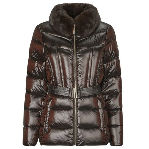 Piumino donna MICHAEL Michael Kors PACKABLE JACKET W FX FUR TRIM marrone, elegante e pratico, con rifinitura in pelliccia sintetica. Giacca packable, ideale per l'autunno e l'inverno, perfetta per un look casual-chic. Acquista ora per un comfort e uno stile senza compromessi!