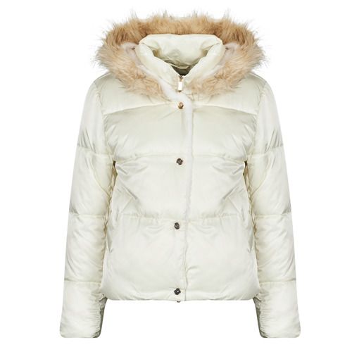 Piumino Donna Kaporal SHIME Bianco, elegante e caldo, ideale per l'inverno. Realizzato con materiali di alta qualità, offre comfort e stile. Perfetto per ogni occasione, dal casual all'urbano, aggiunge un tocco chic al tuo guardaroba. Disponibile in diverse taglie, non perdere l'occasione di indossare questo must-have della moda!