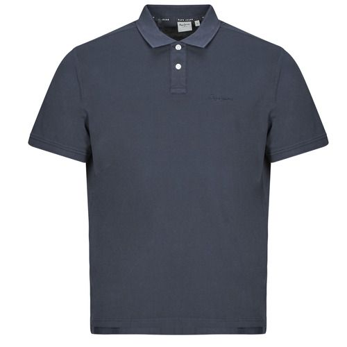 Polo Uomo Pepe Jeans NEW OLIVER GD Marine - T-shirt elegante e casual realizzata in morbido cotone, ideale per l'abbigliamento estivo. Disponibile in blu marino, presenta il logo Pepe Jeans ricamato sul petto. Perfetta per outfit informali, da abbinare a jeans o pantaloni chinos. Acquista ora la tua polo Pepe Jeans per un look alla moda e versatile!