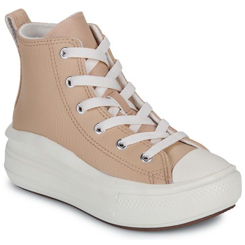 Scarpe bambino ragazzo Converse CHUCK TAYLOR ALL STAR MOVE LEATHER Beige, stile alla moda e comfort eccezionale, ideali per il tempo libero e le attività quotidiane. Design classico con una finitura in pelle beige, perfette per completare qualsiasi outfit. Acquista ora per garantire qualità e stile al tuo bambino.