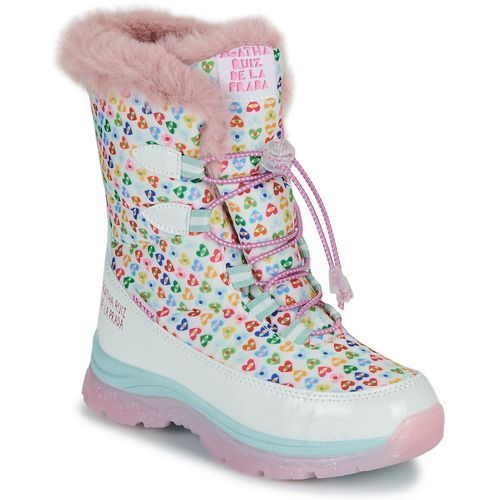 Scarpe da neve bambina ragazza Agatha Ruiz de la Prada APRESKI in bianco. Stivali invernali eleganti e comodi, ideali per le giornate sulla neve. Perfetti per garantire calore e stile alle tue piccole durante l'inverno. Trova il comfort e la qualità delle scarpe da neve Agatha Ruiz de la Prada.