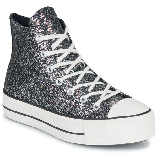 Converse      CHUCK TAYLOR ALL STAR LIFT PLATFORM GLITTER  Nero Sneakers alte Donna