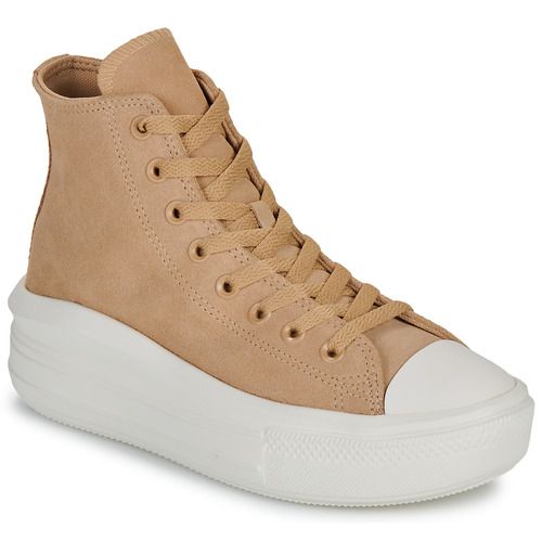 Converse      CHUCK TAYLOR ALL STAR MOVE PLATFORM COLORFUL SUEDE  Beige Sneakers alte Donna