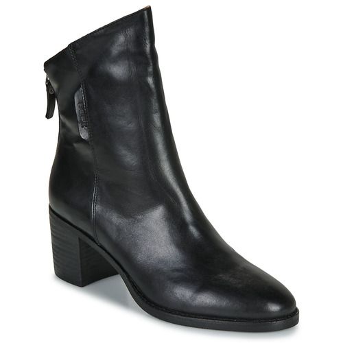 Stivaletti OXALYS Nero di Karston per donna, eleganti e alla moda, realizzati in pelle di alta qualità, con suola resistente per il comfort quotidiano. Perfetti per ogni occasione, questi stivaletti offrono un design sofisticato e uno stile versatile, ideali per completare qualsiasi outfit. Acquista ora per aggiungere un tocco di classe al tuo guardaroba!
