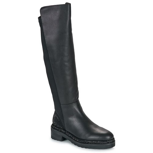 Stivali donna ALMA EN PENA I240856 in pelle nera, con tacco elegante e design raffinato, perfetti per ogni occasione. Acquista ora per un look sofisticato e alla moda.