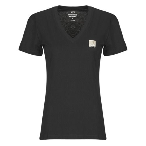 T-shirt Armani Exchange 6DYT23 Nero maniche corte per donna, elegante e alla moda, ideale per il tuo guardaroba casual. Realizzata in tessuto di alta qualità, offre comfort e stile. Perfetta per ogni occasione, dalla quotidianità agli eventi informali. Disponibile in diverse taglie per soddisfare ogni esigenza di vestibilità. Aggiungi un tocco di classe al tuo look con questa T-shirt iconica.